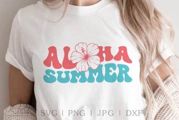 Aloha Summer SVG for Beach T-Shirt Designs