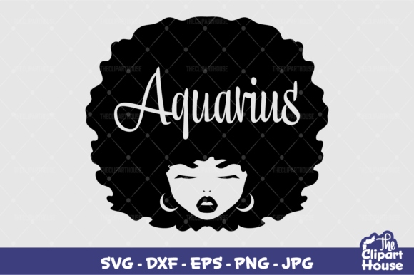 Aquarius Afro Woman: A Versatile Design for Creators and Entrepreneurs