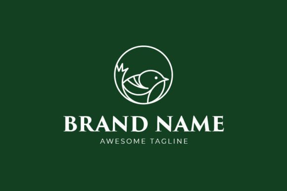 Circle Bird Logo Template: A Modern Minimalist Solution for Your Brand