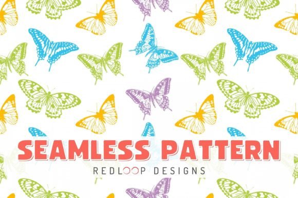 Colorful Butterflies Seamless Pattern: A Versatile Asset for Creative Projects