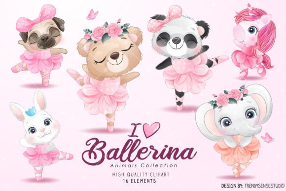 Dancing with Creativity: The Ultimate Guide to the Cute Animals Ballerina Collection for Your Next Project