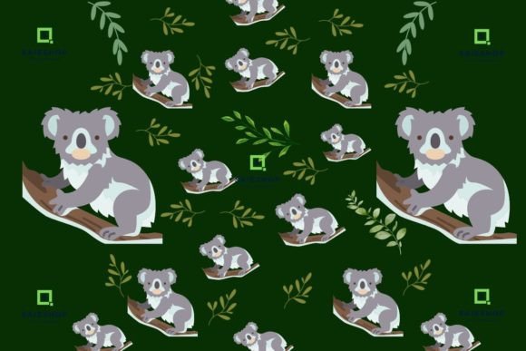 Digital Paper Pack Set of 10 - Koalas