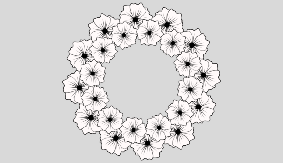 Elevating Digital Design with the Round Flower Frame Svg Png and Floral Round Frame Assets