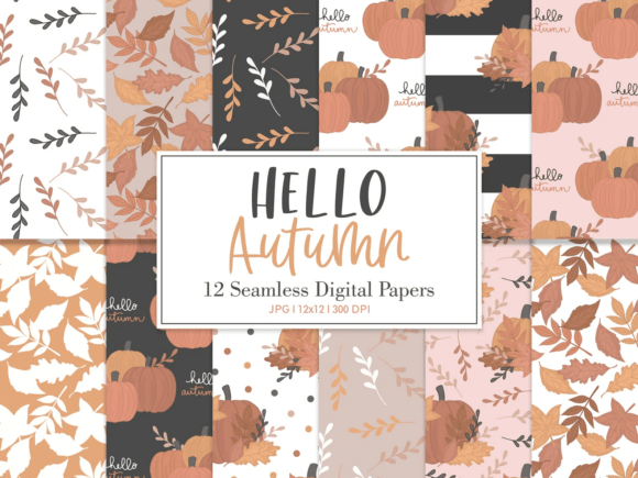 Embracing the Season with Digital Paper Pack Hello Autumn