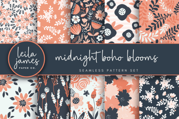 Integrating Mdnight Boho Blossoms Seamless Patterns into Creative Digital Workflows