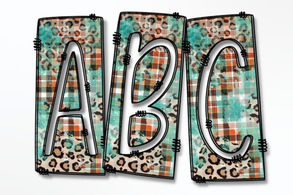 Plaid, Turquoise, Leopard Box Doodle PNG: A Versatile Asset for Modern Creators