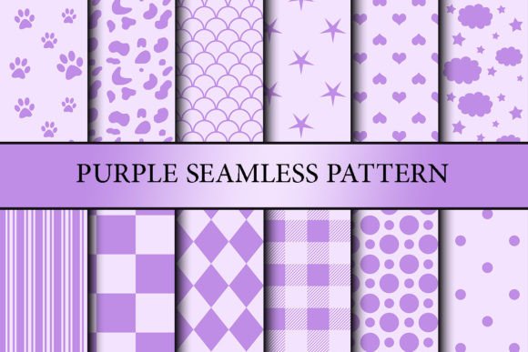 Purple Seamless Pattern for Creative Projects