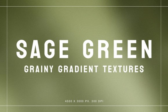 Sage Green Grainy Gradient Textures