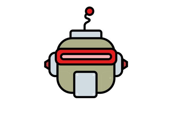 Scifi Robot Face Vector: The Ultimate AI Graphic for Digital and Print Creators