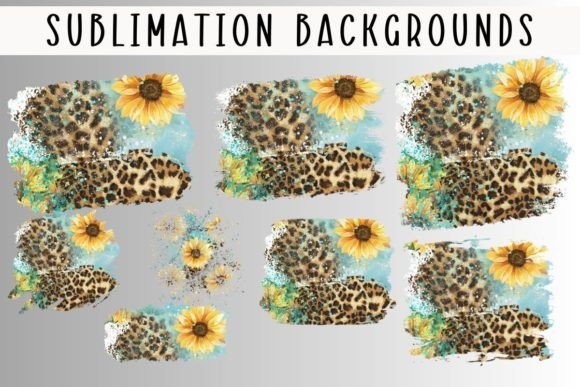 Strategic Application of Sunflower Leopard Sublimation Background for Creative Projects