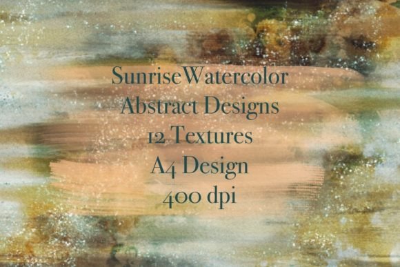 Sunrise Watercolor Abstract Designs