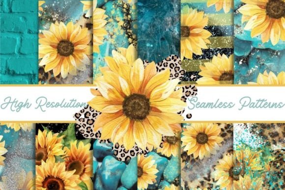Western Sunflowers Seamless Patterns: A Strategic Asset for Modern Design Workflows